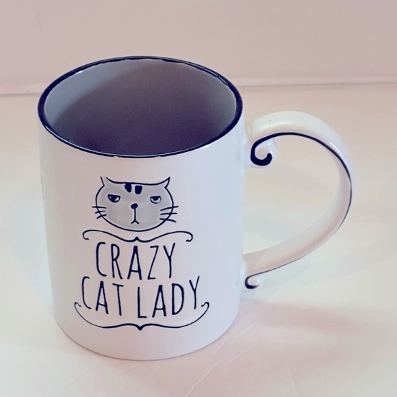 Mug Crazy Cat Lady Coffee/Tea Mug Cat Face - Picture 5 of 8